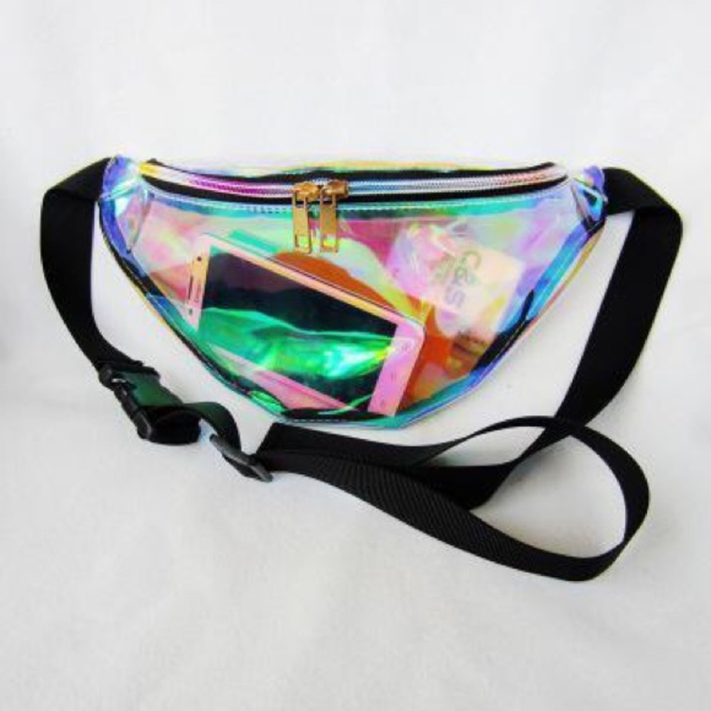 Iridescent Transparent Waist Bag / Fanny Pack